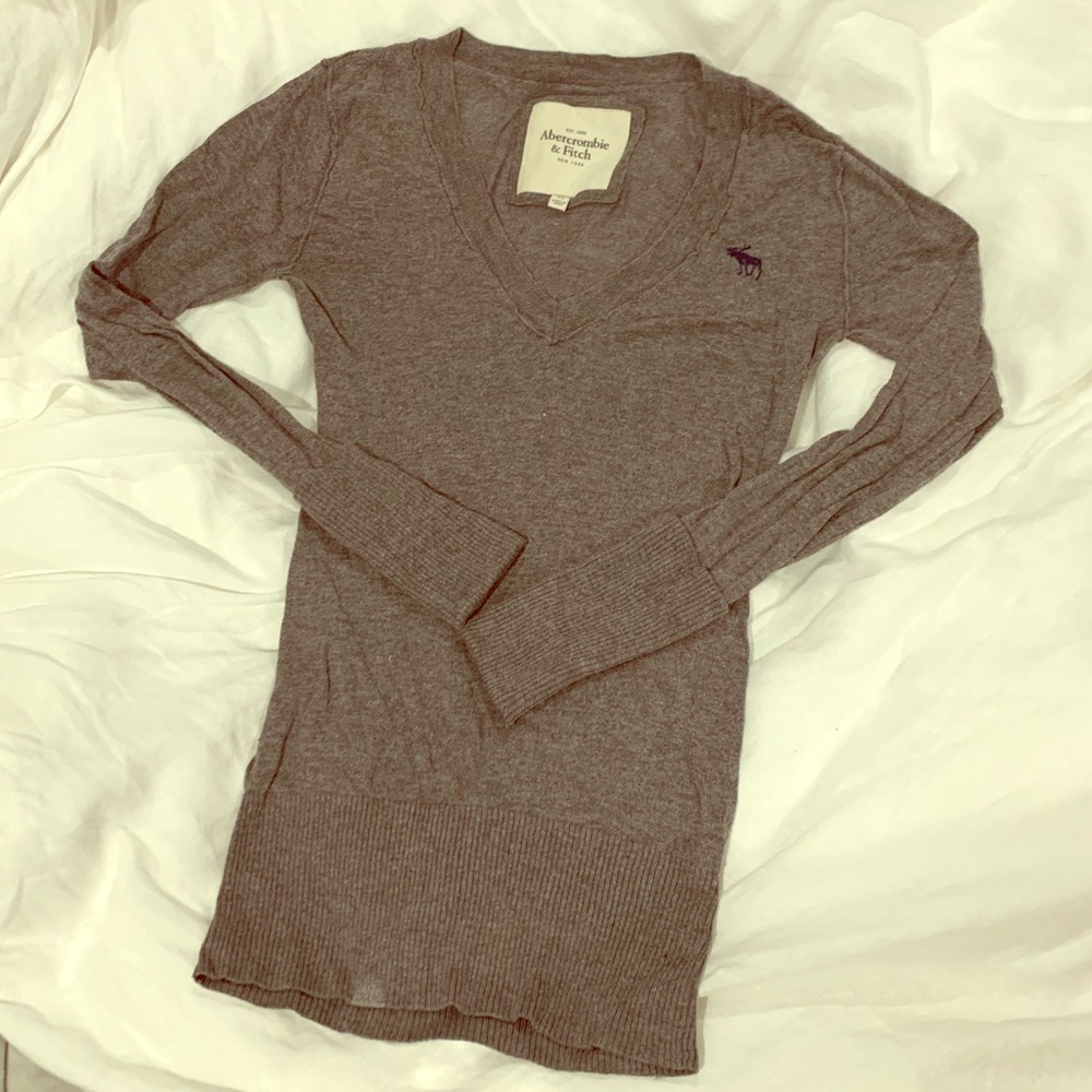 Abercrombie & Fitch grey sweater xs